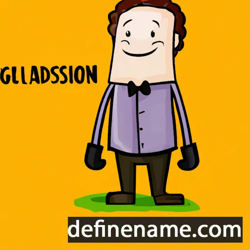 cartoon of the name Gladstone