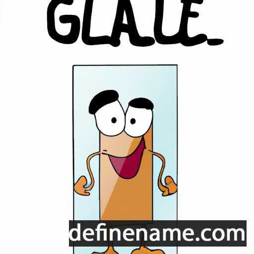 cartoon of the name Glaé