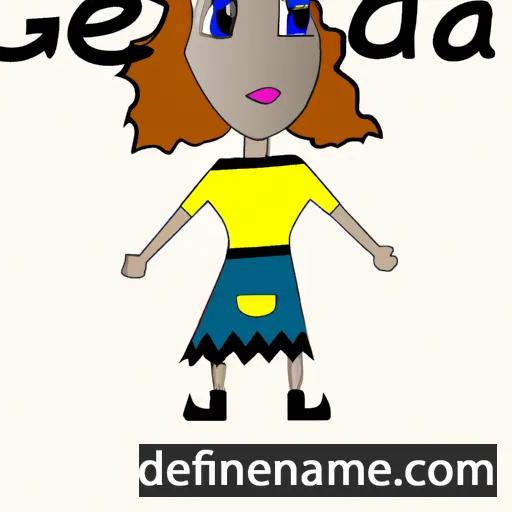 cartoon of the name Gleda