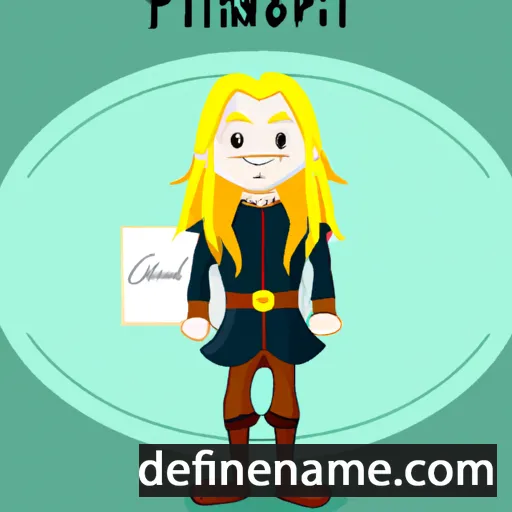 cartoon of the name Glorfindel