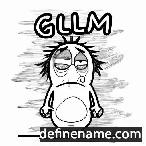 cartoon of the name Glúm