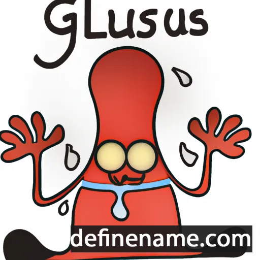 cartoon of the name Gluosnė