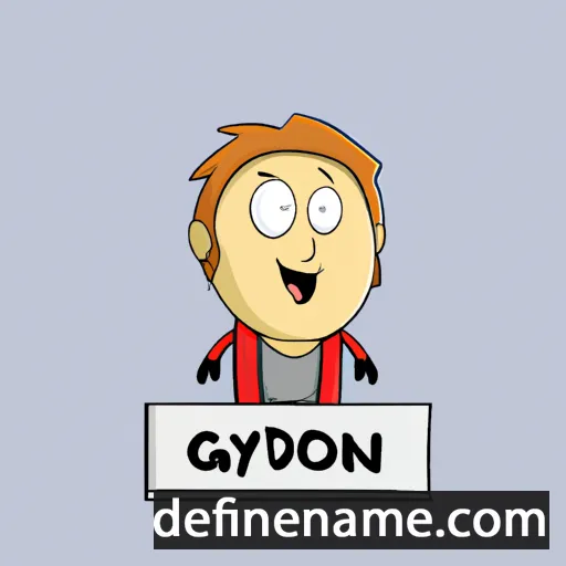 cartoon of the name Glyndon