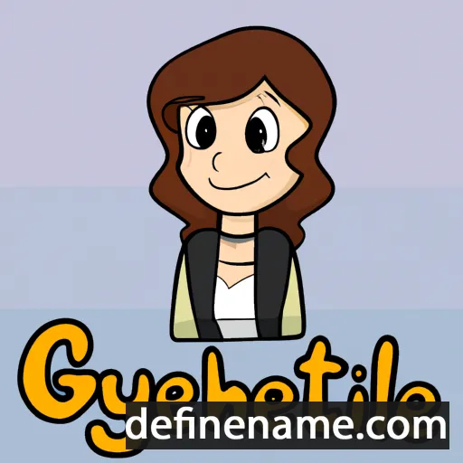 cartoon of the name Glynette