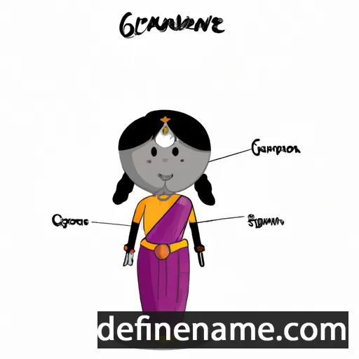 cartoon of the name Gnaneswari