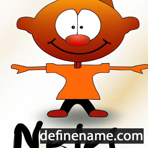 cartoon of the name Gnel