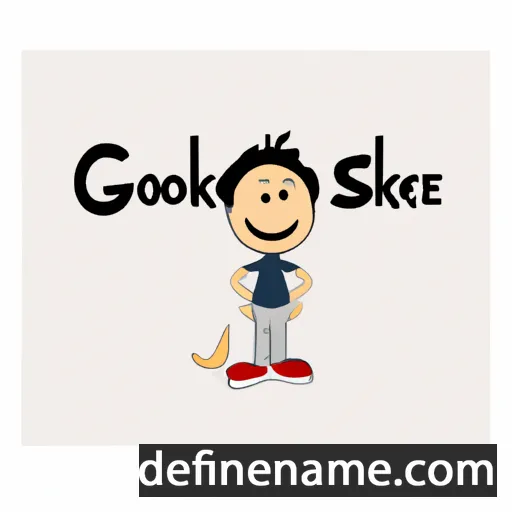 cartoon of the name Göksel