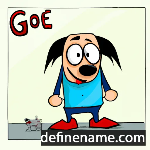 cartoon of the name Goce