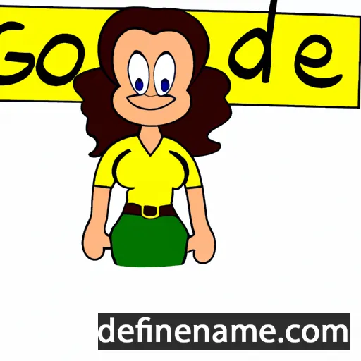 cartoon of the name Godene