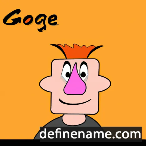 cartoon of the name Goerge