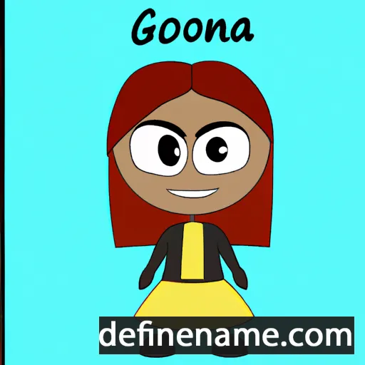 cartoon of the name Goiona