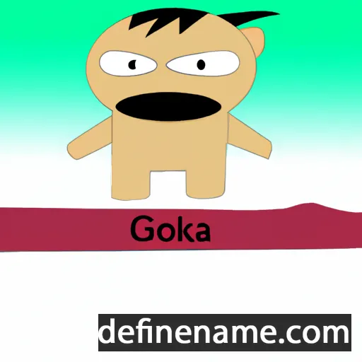 cartoon of the name Goka