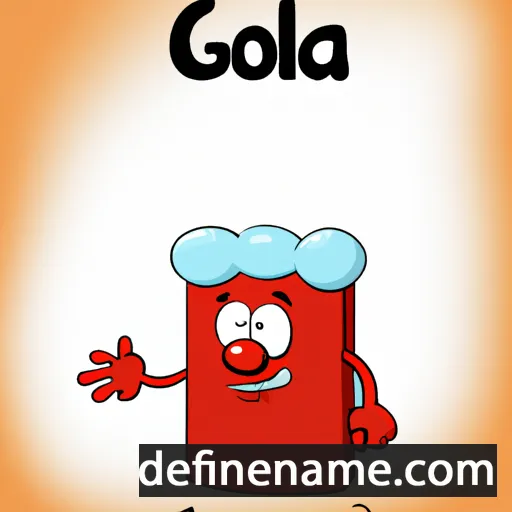 cartoon of the name Gola