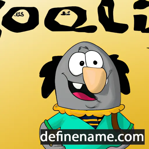 cartoon of the name Golijat