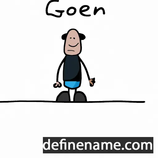 cartoon of the name Gonen