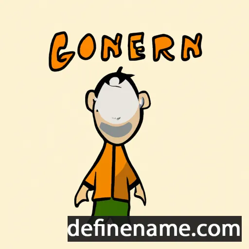 cartoon of the name Goneri