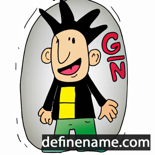 cartoon of the name Goni