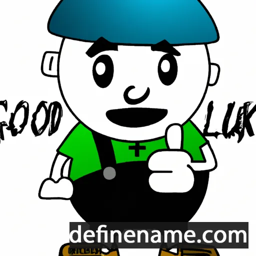 cartoon of the name Goodluck