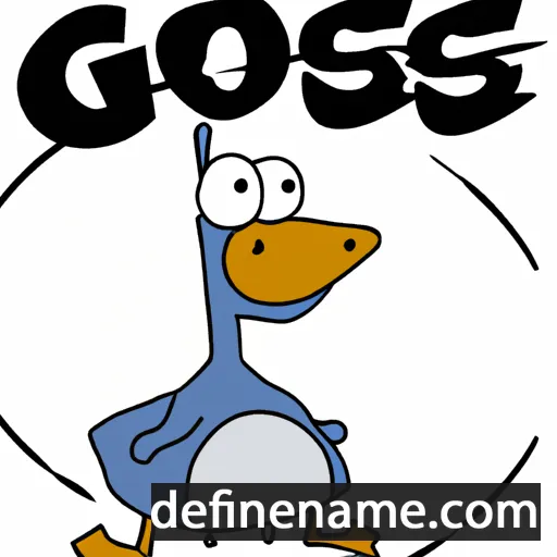 cartoon of the name Goos