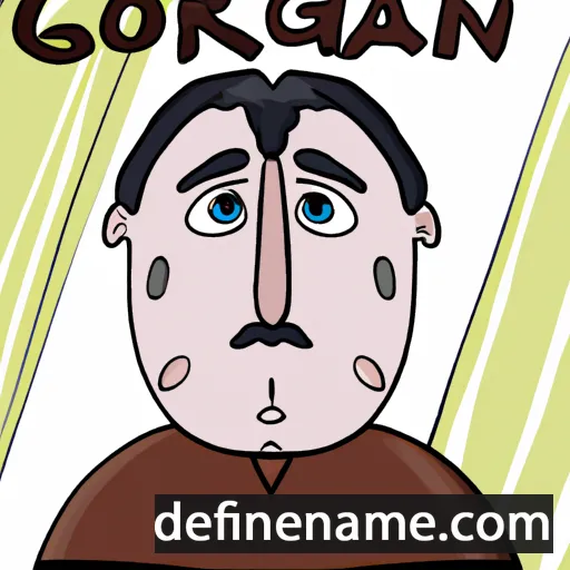 cartoon of the name Gorian