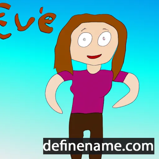 cartoon of the name Évike