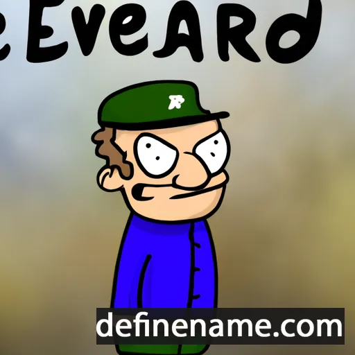 cartoon of the name Évrard