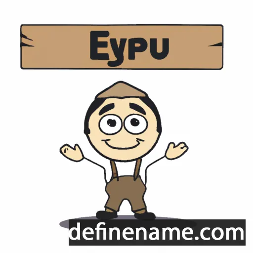 cartoon of the name Eyüp