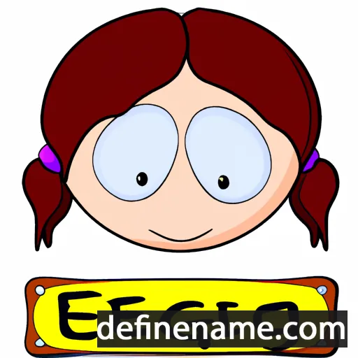 cartoon of the name Ezgi