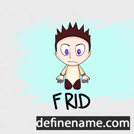 cartoon of the name Fərid