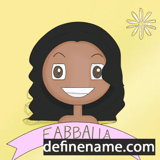 cartoon of the name Fabiana