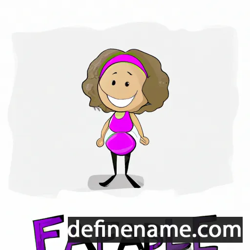 cartoon of the name Fabienne