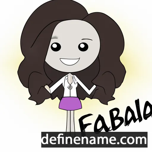 cartoon of the name Fabiola