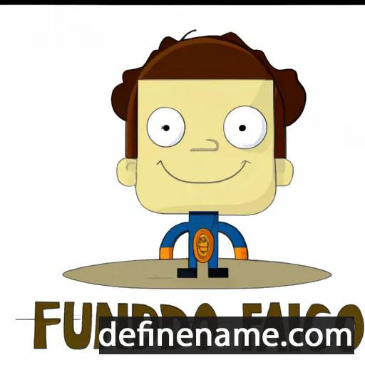 cartoon of the name Facundo