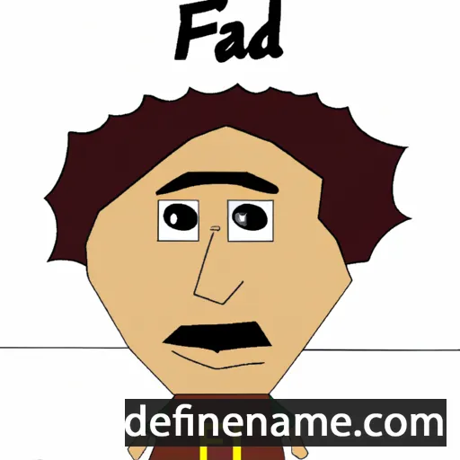 cartoon of the name Fadl