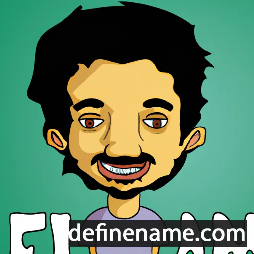 cartoon of the name Fahim