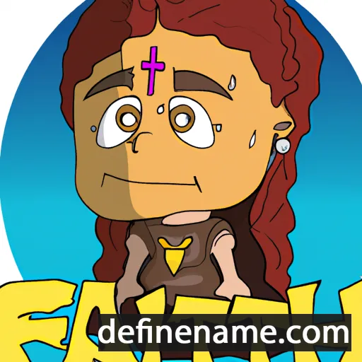 cartoon of the name Faith