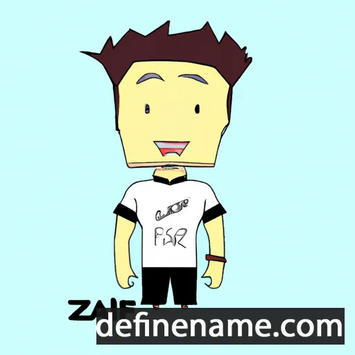 cartoon of the name Faiz