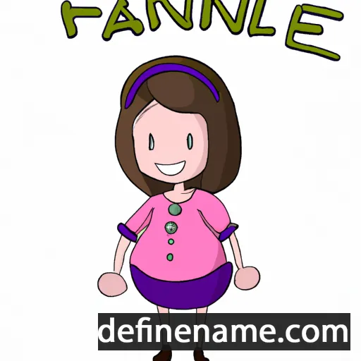 cartoon of the name Fannie