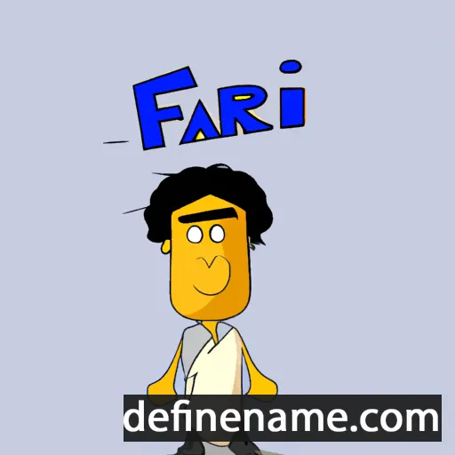 cartoon of the name Faraji