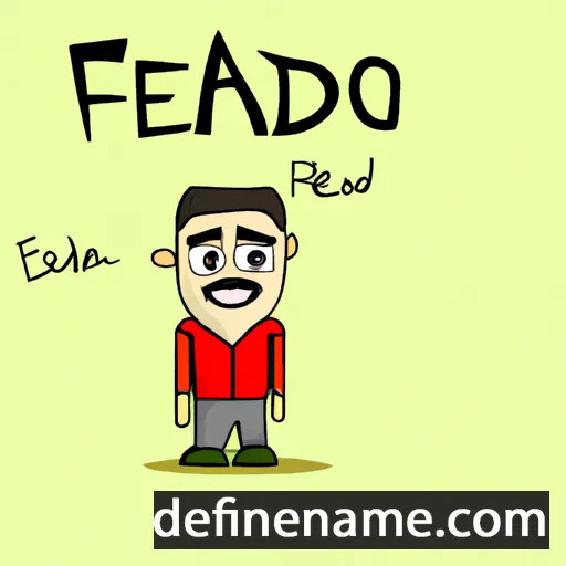 cartoon of the name Fareed