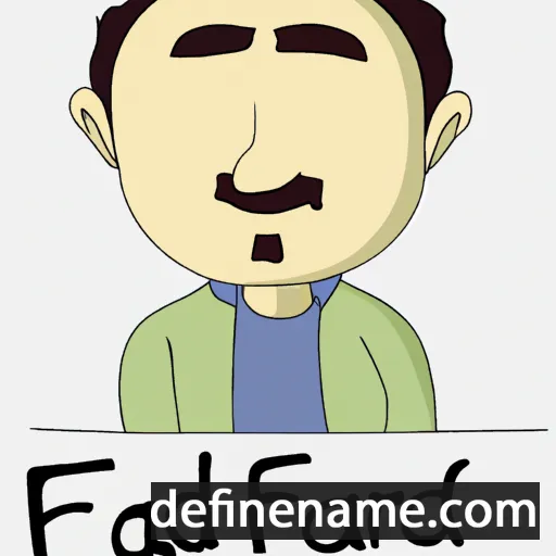 cartoon of the name Farhad