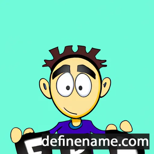 cartoon of the name Farid