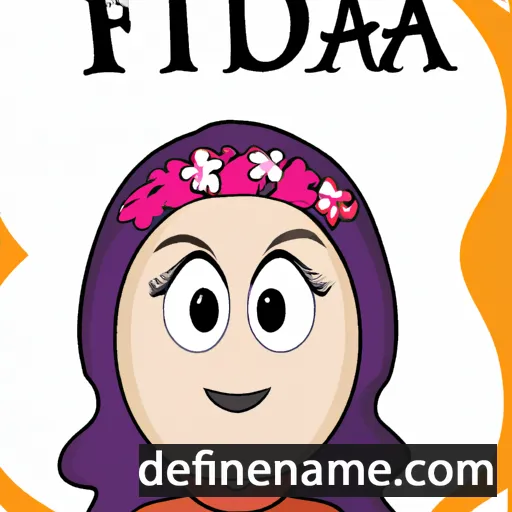 cartoon of the name Farida