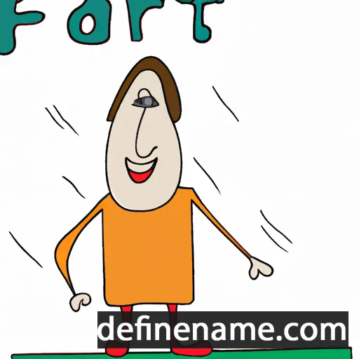 cartoon of the name Farit