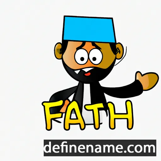 cartoon of the name Fathi