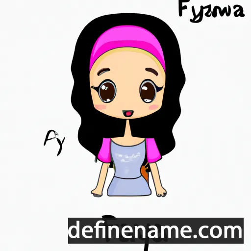 cartoon of the name Fawziya