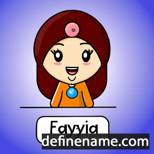 cartoon of the name Fawziyya