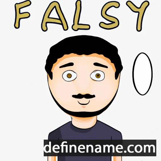 cartoon of the name Faysal