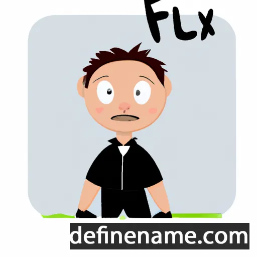 cartoon of the name Félix