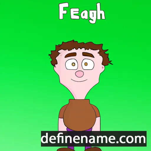 cartoon of the name Fearghal